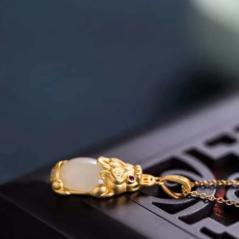 Satori Totem Jade PiXiu Necklace Pendant