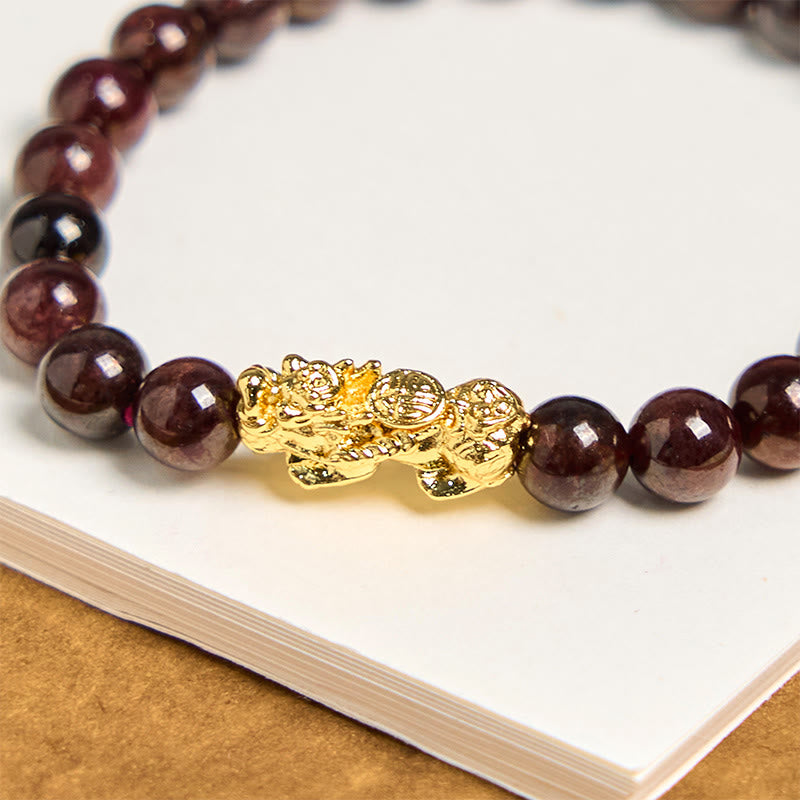 Satori Totem Natural Garnet Beads PiXiuBracelet