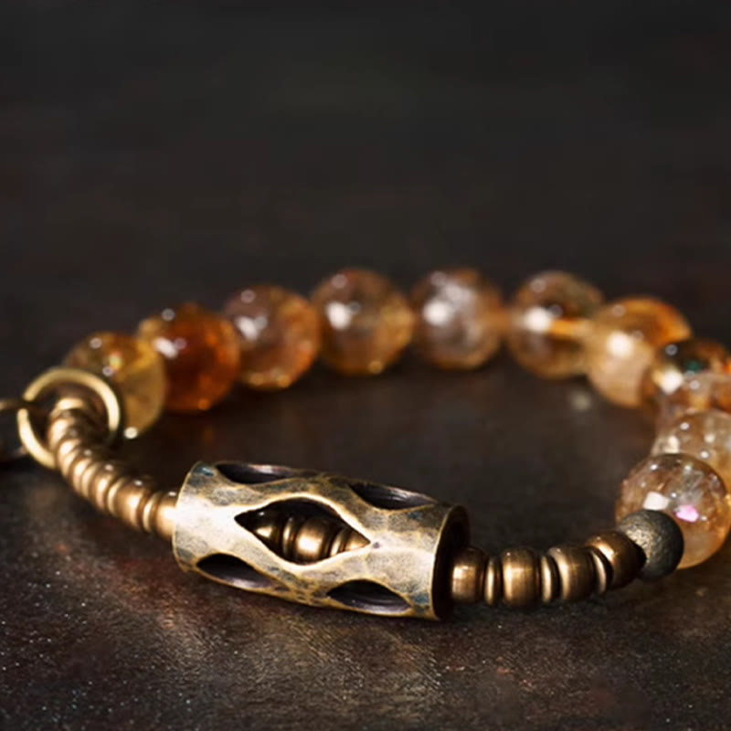 Satori Totem Citrine Beads Bracelet