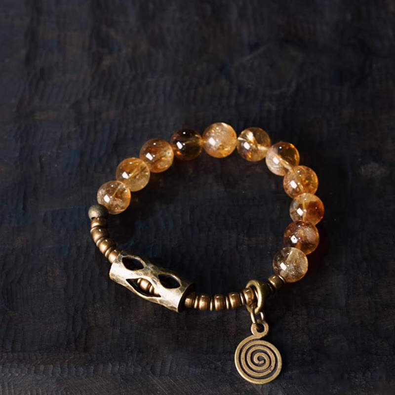 Satori Totem Citrine Beads Bracelet