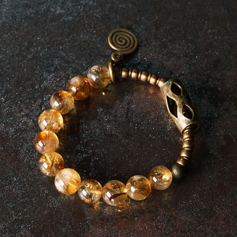 Satori Totem Citrine Beads Bracelet