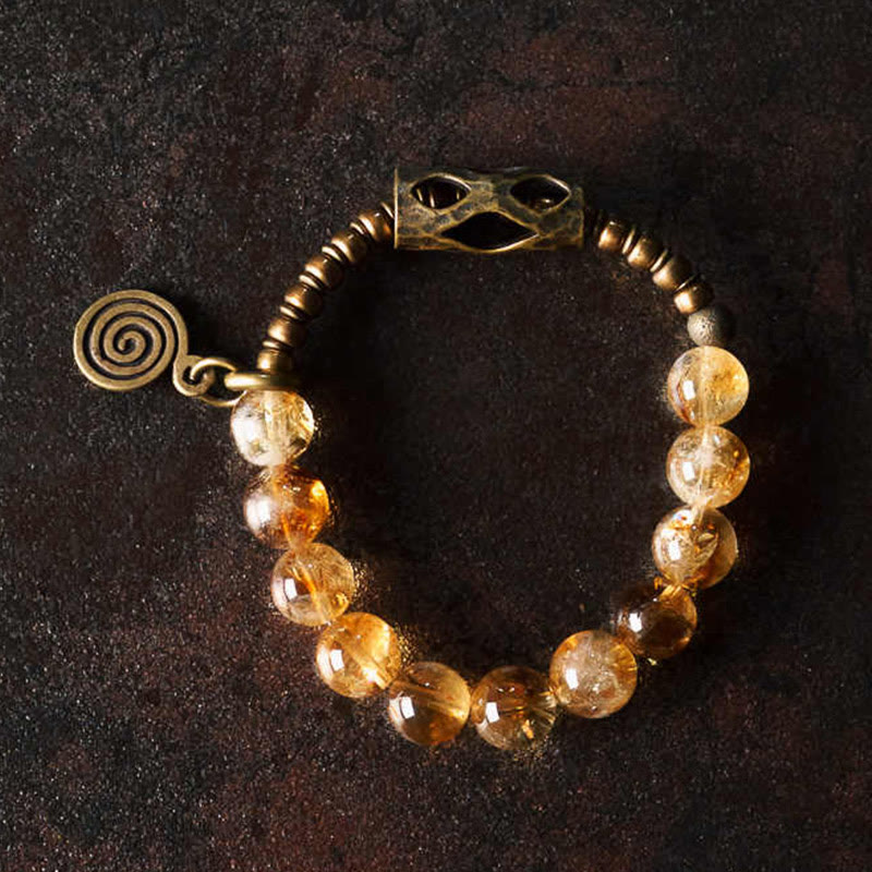 Satori Totem Citrine Beads Bracelet