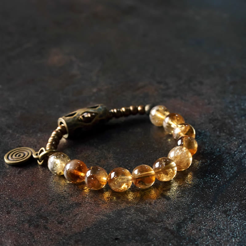 Satori Totem Citrine Beads Bracelet