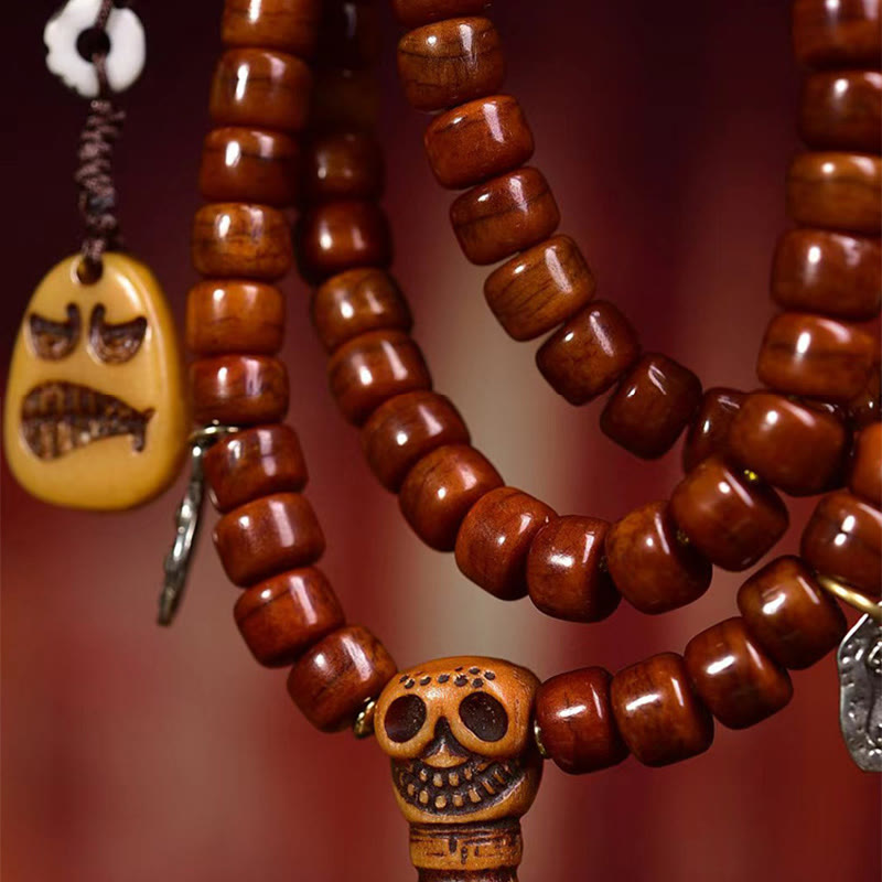 Satori Totem Tibet 108 Beads Yak Bone Dzi Bead Mala