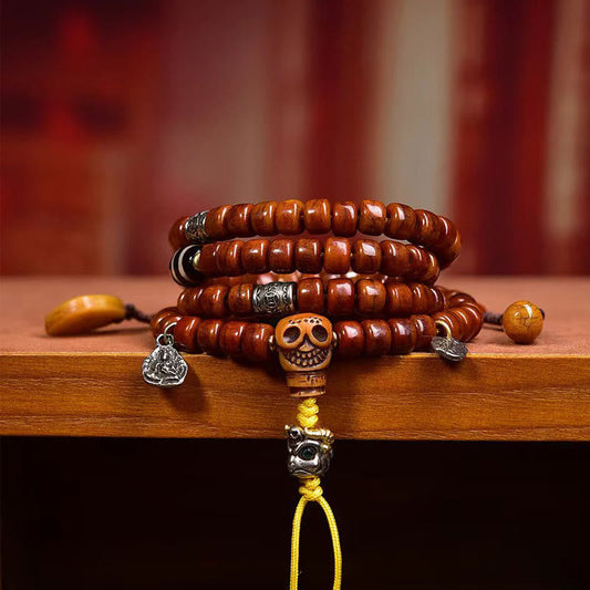 Satori Totem Tibet 108 Beads Yak Bone Dzi Bead Mala