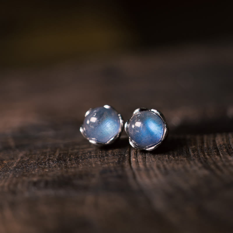 Satori Totem 925 Sterling Silver Moonstone Earrings