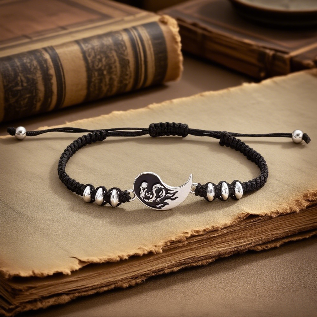 Satori Totem Yin Yang Dragon Pattern Bracelet