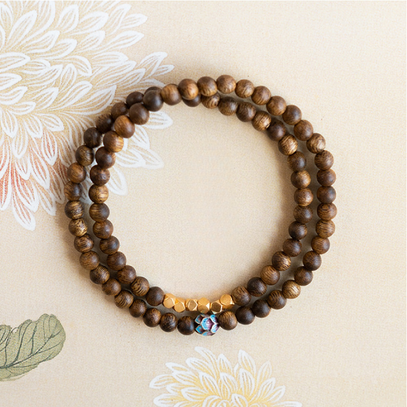 Satori Totem Blueing Lotus Sandalwood Bracelet