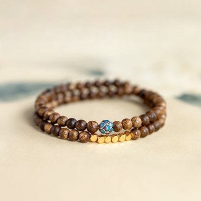 Satori Totem Blueing Lotus Sandalwood Bracelet