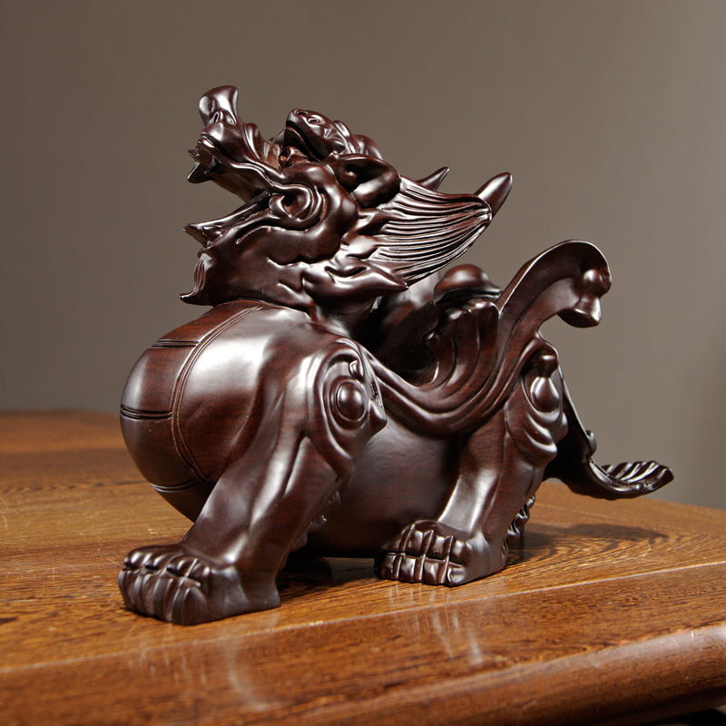 Satori Totem Ebony Couple PiXiu Feng Shui Ornament