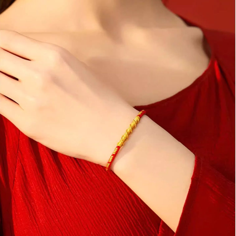 Satori Totem Chinese Zodiac Defuse Tai Sui Blessing Talismanic Red String Bracelet