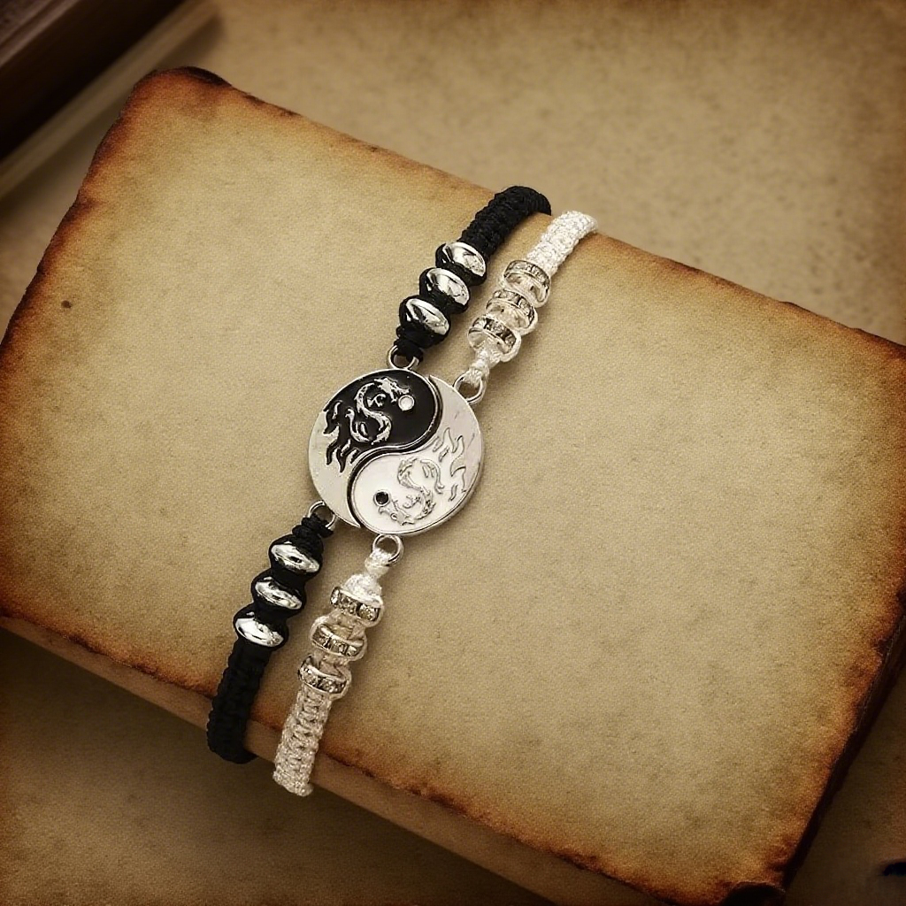 Satori Totem Yin Yang Dragon Pattern Bracelet