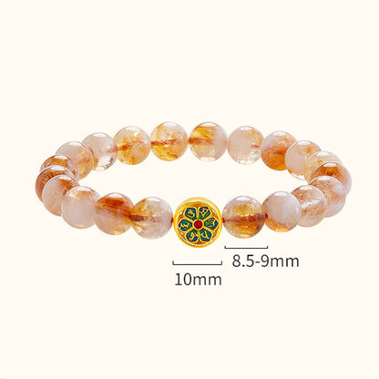 Satori Totem 999 Sterling Silver Om Mani Padme Hum Citrine Protection Bracelet