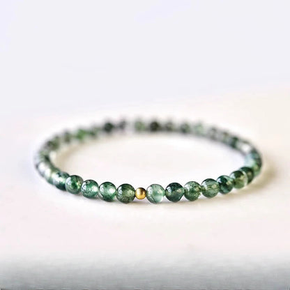 Satori Totem Moss Agate Lucky Bead Bracelet