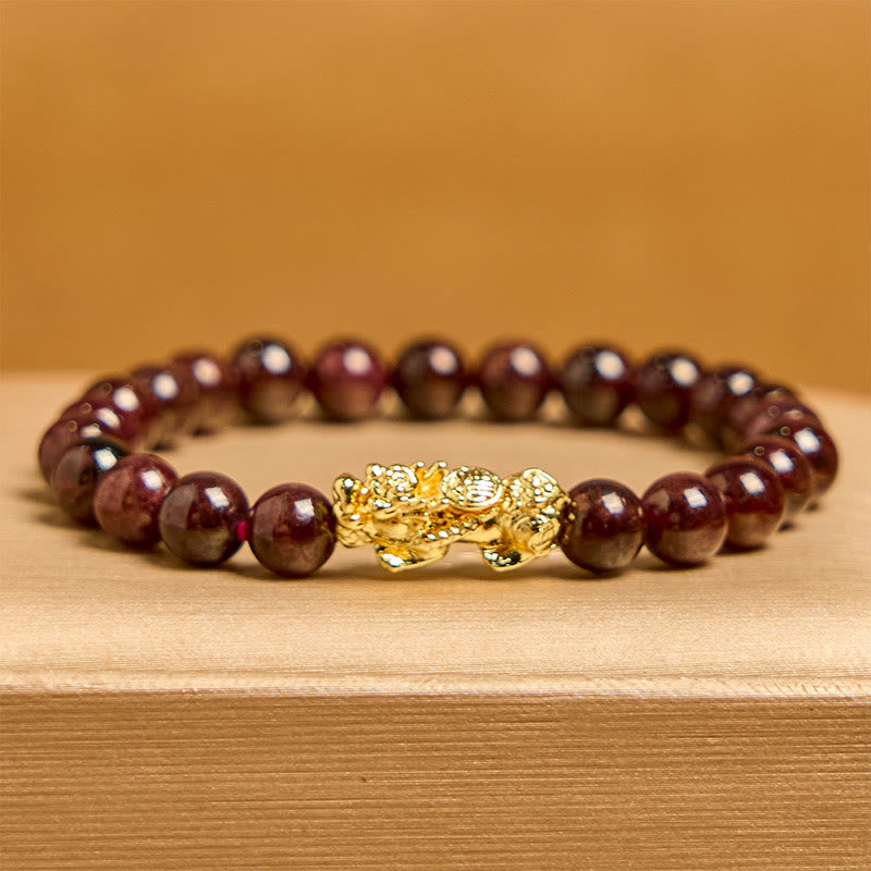 Satori Totem Natural Garnet Beads PiXiuBracelet
