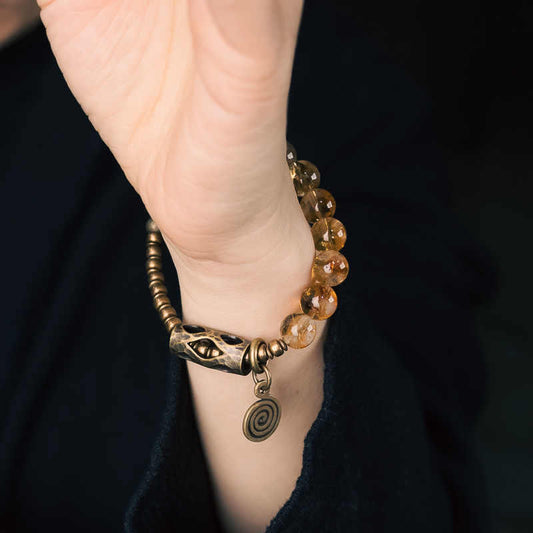 Satori Totem Citrine Beads Bracelet