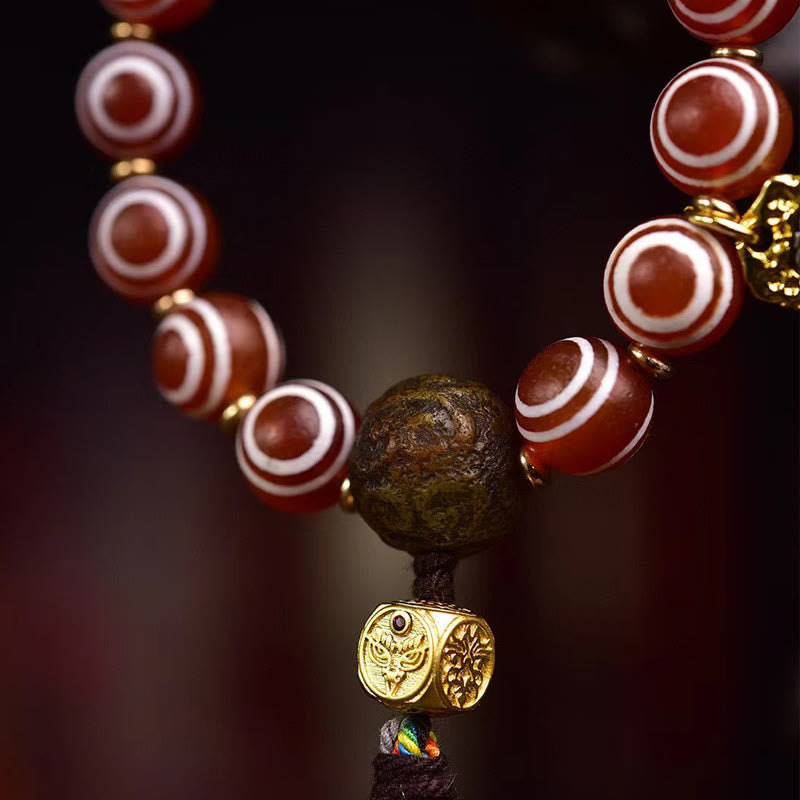 Satori Totem Tibetan Zakiram Red Agate Bracelet