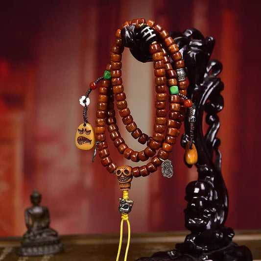 Satori Totem Tibet 108 Beads Yak Bone Dzi Bead Mala