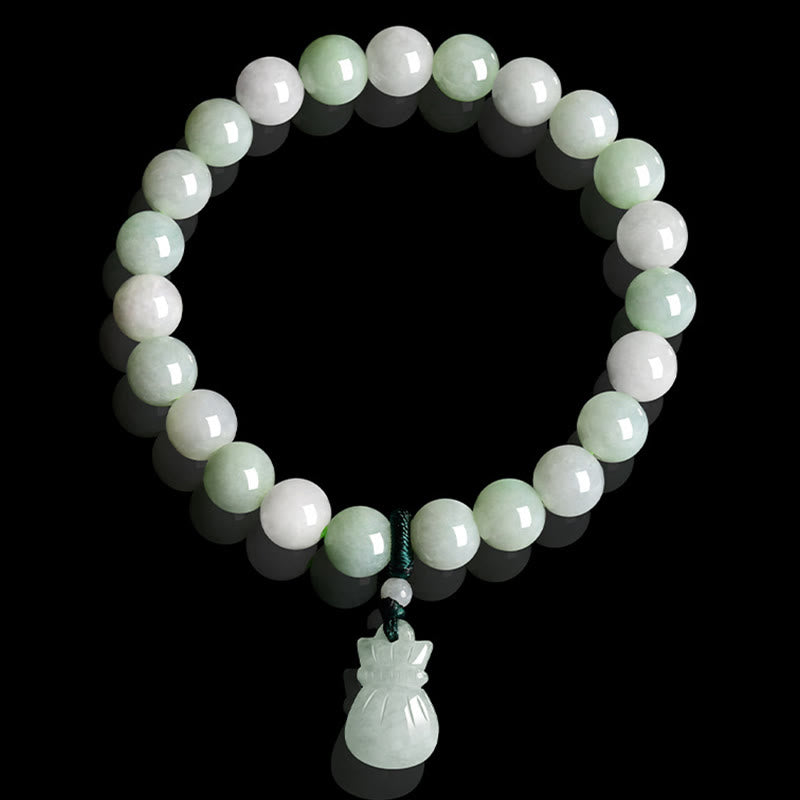 Satori Totem Natural Jade Money Bag Bracelet