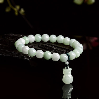 Satori Totem Natural Jade Money Bag Bracelet