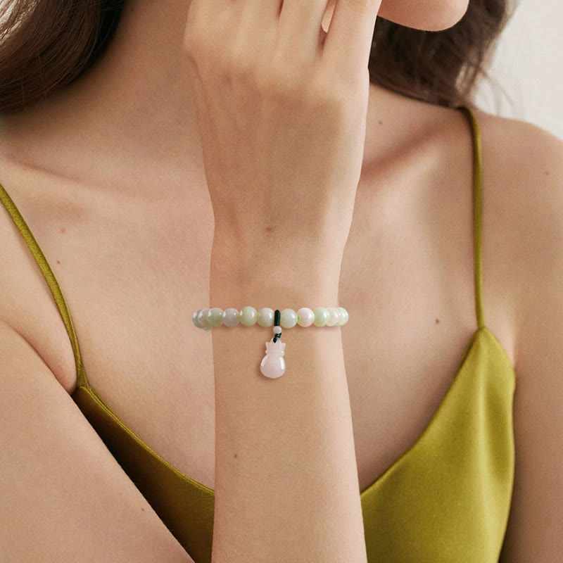 Satori Totem Natural Jade Money Bag Bracelet