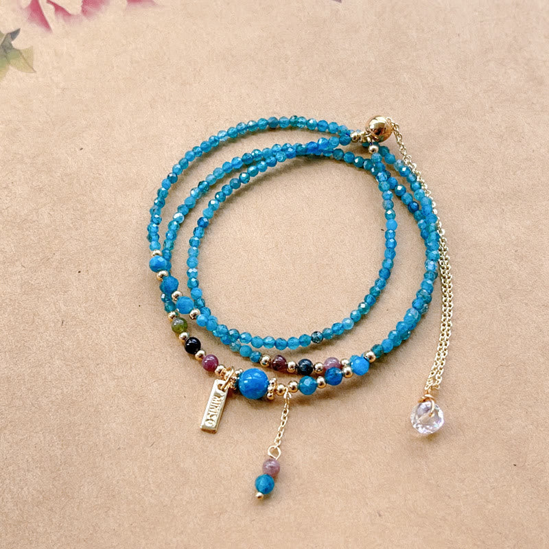 Satori Totem 14k Gold Plated Copper Creativity Triple Bracelet