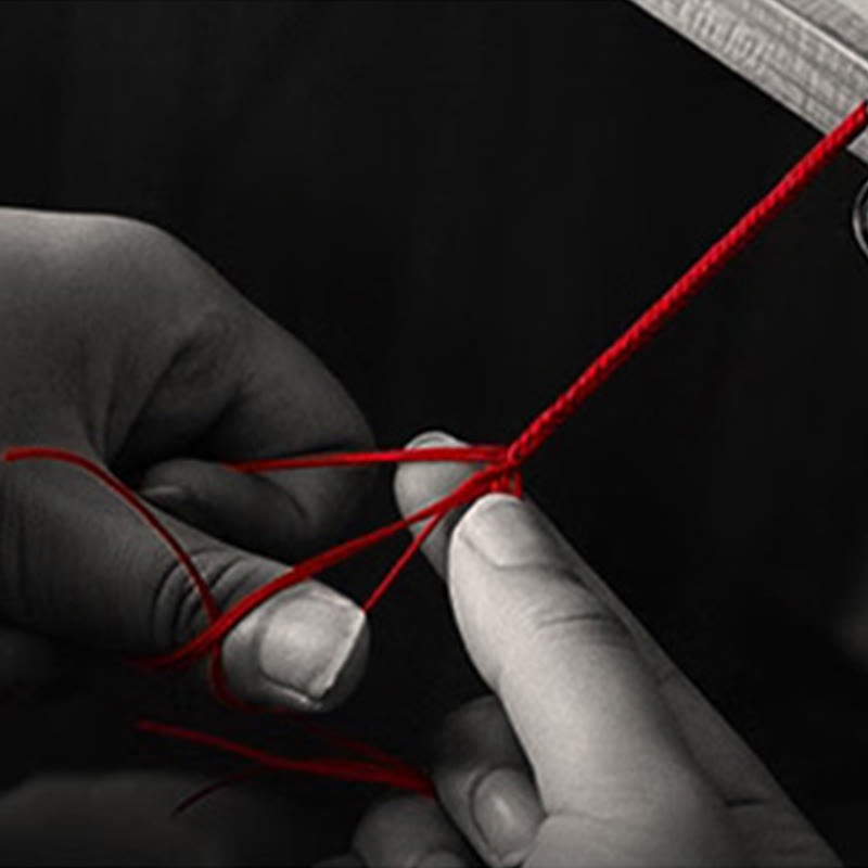 Satori Totem 925 Silver Koi Fish Handmade Braided String Bracelet