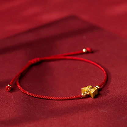 Satori Totem 999 Sterling Silver Butterfly Red String Strength Bracelet