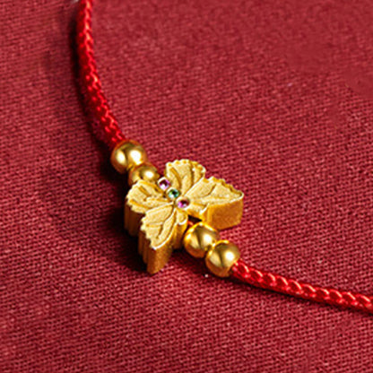 Satori Totem 999 Sterling Silver Butterfly Red String Strength Bracelet