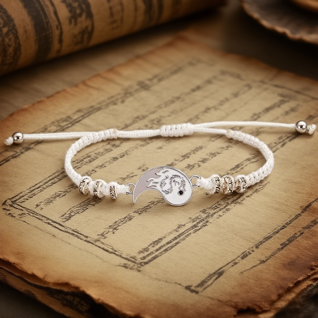 Satori Totem Yin Yang Dragon Pattern Bracelet