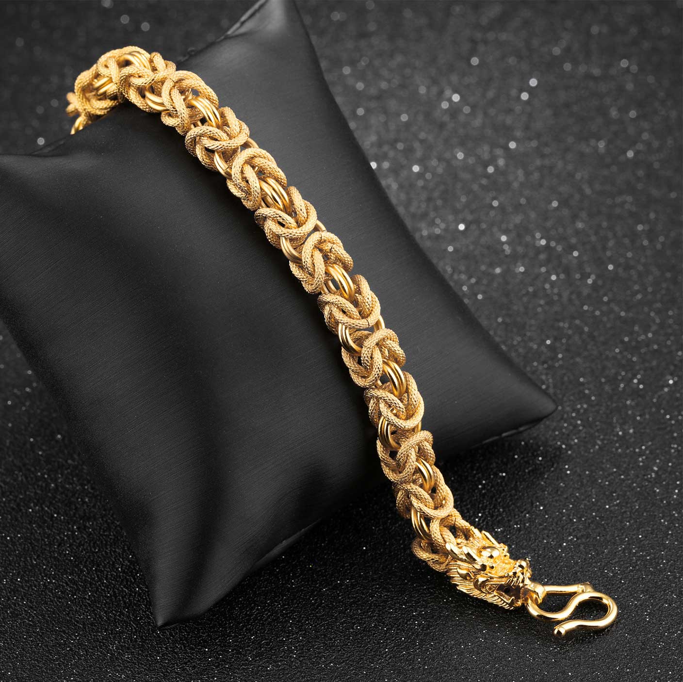 Satori Totem Double-Headed Golden Dragon Bracelet