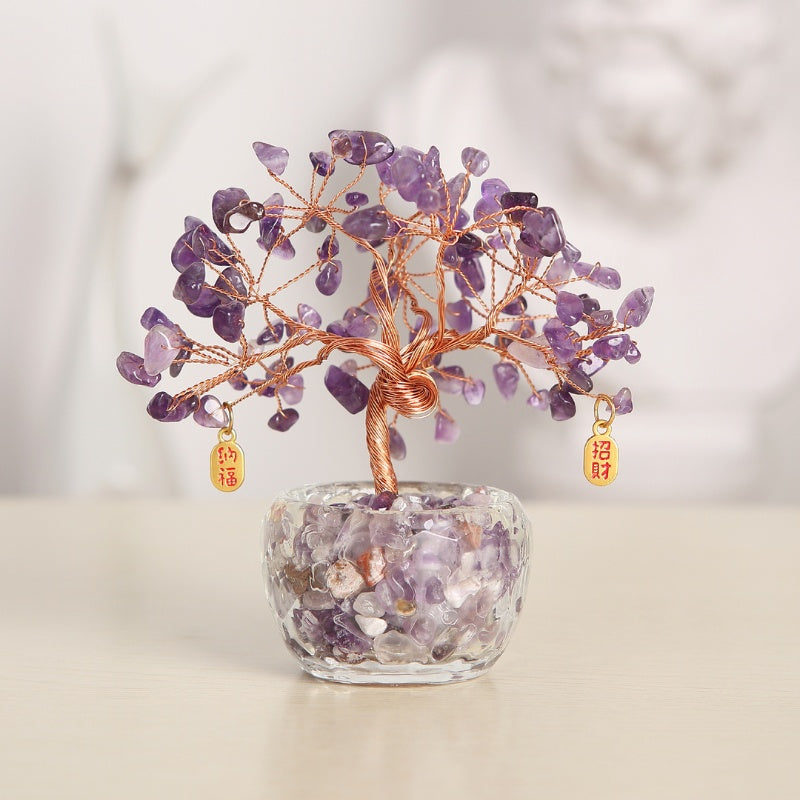 Satori Totem Feng Shui Amethyst Crystal Tree