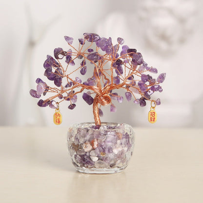 Satori Totem Feng Shui Amethyst Crystal Tree