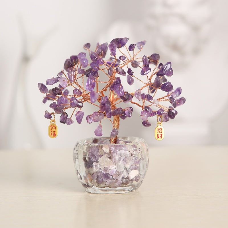 Satori Totem Feng Shui Amethyst Crystal Tree