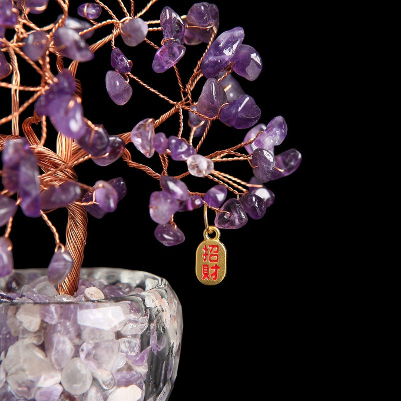 Satori Totem Feng Shui Amethyst Crystal Tree