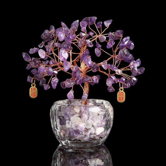 Satori Totem Feng Shui Amethyst Crystal Tree