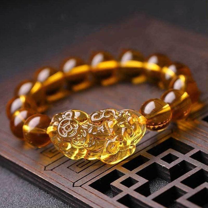 Satori Totem Citrine Pixiu Bracelet - Attract Wealth