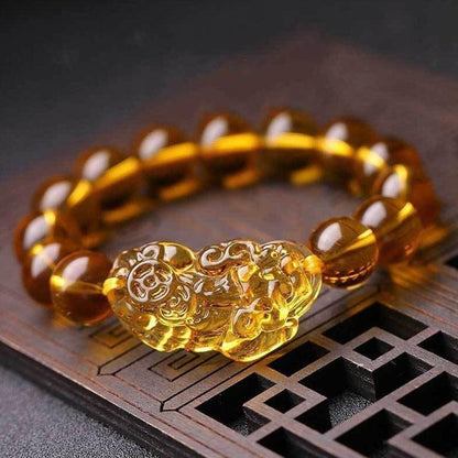 Satori Totem Citrine Pixiu Bracelet - Attract Wealth