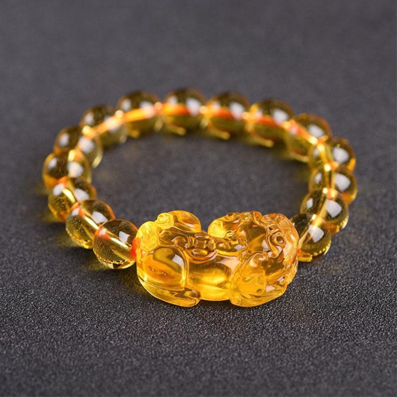 Satori Totem Citrine Pixiu Bracelet - Attract Wealth