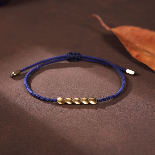 Satori Totem Five Lucky Beads Copper Bracelet