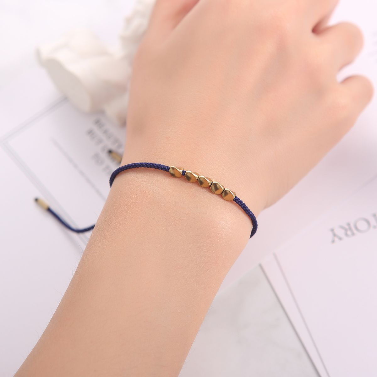 Satori Totem Five Lucky Beads Copper Bracelet