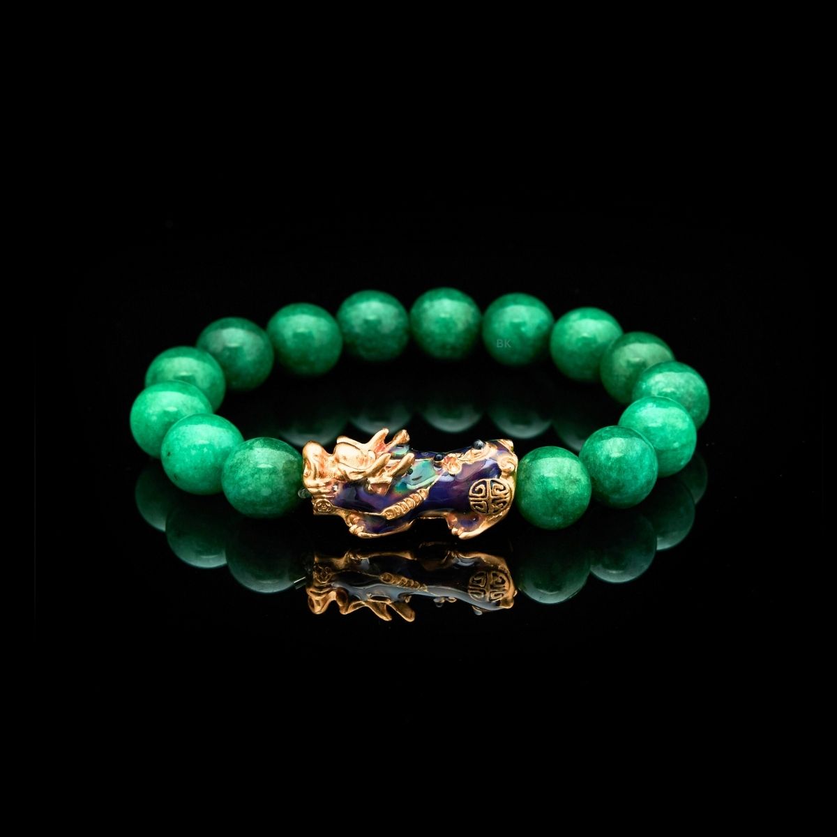 Satori Totem Green Jade Thermochromic Pixiu Bracelet