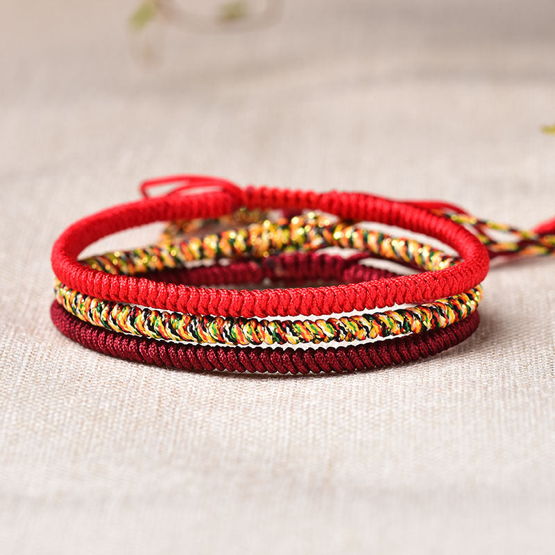 Satori Totem Tibetan Buddhist Red String Bracelet