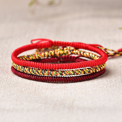 Satori Totem Tibetan Buddhist Red String Bracelet