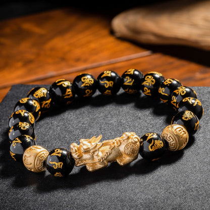 Satori Totem Obsidian Pixiu  Bracelet