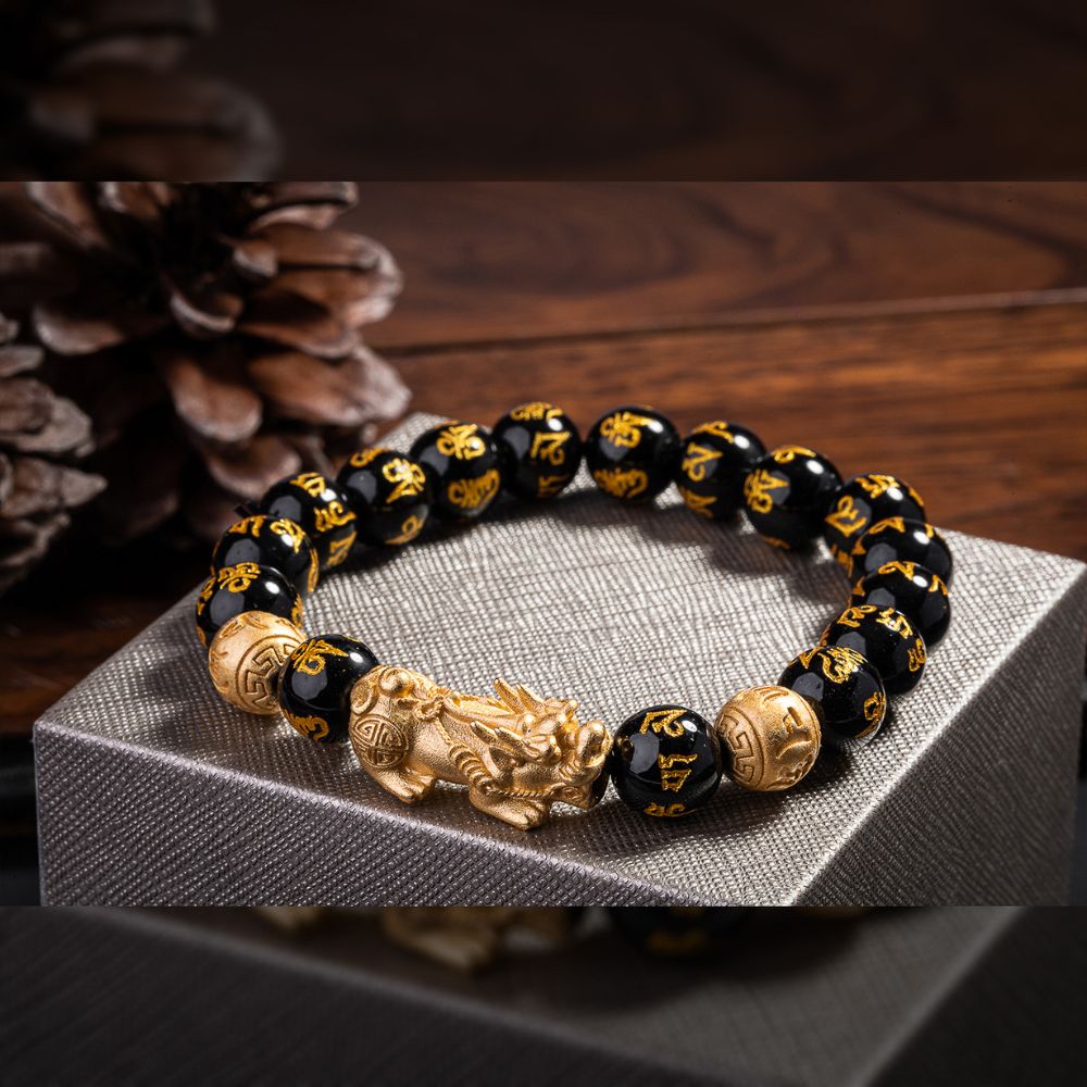 Satori Totem Obsidian Pixiu  Bracelet