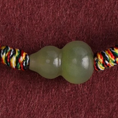 Satori Totem Hand-Woven Natural Jade Gourd Bracelet