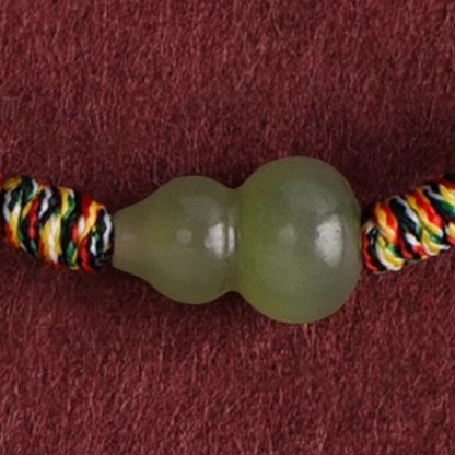 Satori Totem Hand-Woven Natural Jade Gourd Bracelet