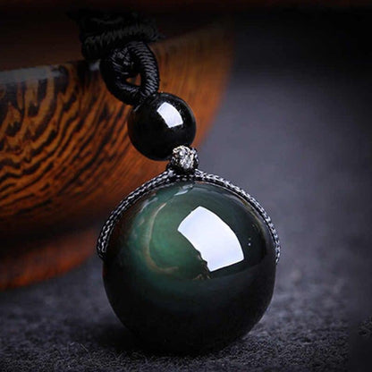 Satori Totem Obsidian Necklace