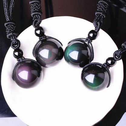 Satori Totem Obsidian Necklace